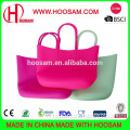 China factory custom logo colorful silicone beach bags ladies bag